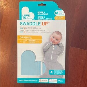 NWT Love to Dream Swaddle Up Original in Light Blue size medium